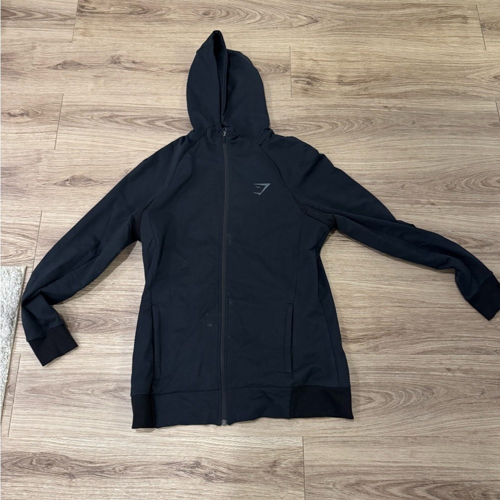 Black Zip-Up Hoodie